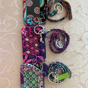 Vera Bradley Colorful Key & Card Holders Set